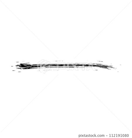 Brush stroke line element, grunge charcoal hand drawn hatches scribble marker art brushes line, chalk texture doodle drawing design illustration 112191080