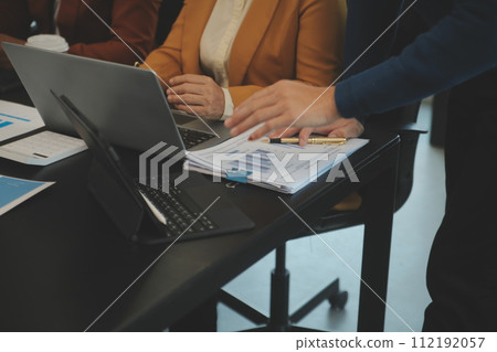 Team of young Asian entrepreneur have serious and disagreement in team meeting for upcoming project for marketing and sale management with skyscraper view for business startup and education concept Team of young Asian entrepreneur have serious and disagreement in team meeting for upcoming project for marketing and sale management with skyscraper view for business startup and education concept 112192057