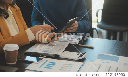 Team of young Asian entrepreneur have serious and disagreement in team meeting for upcoming project for marketing and sale management with skyscraper view for business startup and education concept Team of young Asian entrepreneur have serious and disagreement in team meeting for upcoming project for marketing and sale management with skyscraper view for business startup and education concept 112192060