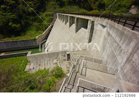 Embankment of Masuda River Dam 112192666