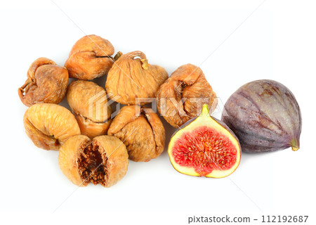 Figs isolated on white. Collage. Figs isolated on white. Collage. 112192687
