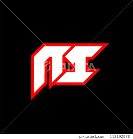 NI logo design, initial NI letter design with sci-fi style. NI logo for game, esport, Technology, Digital, Community or Business. N I sport modern Italic alphabet font. Typography urban style fonts. 112192978