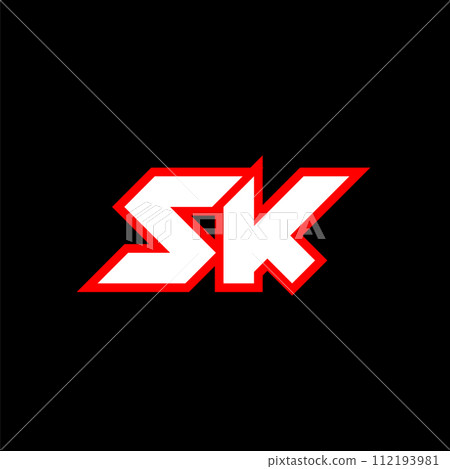 SK logo design, initial SK letter design with sci-fi style. SK logo for game, esport, Technology, Digital, Community or Business. S K sport modern Italic alphabet font. Typography urban style fonts. SK logo design, initial SK letter design with sci-fi style. SK logo for game, esport, Technology, Digital, Community or Business. S K sport modern Italic alphabet font. Typography urban style fonts. 112193981