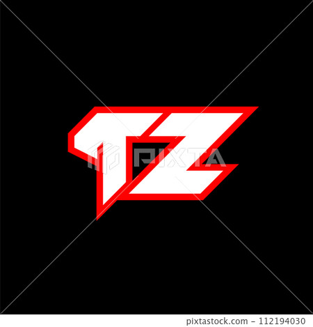 TZ logo design, initial TZ letter design with sci-fi style. TZ logo for game, esport, Technology, Digital, Community or Business. T Z sport modern Italic alphabet font. Typography urban style fonts. TZ logo design, initial TZ letter design with sci-fi style. TZ logo for game, esport, Technology, Digital, Community or Business. T Z sport modern Italic alphabet font. Typography urban style fonts. 112194030