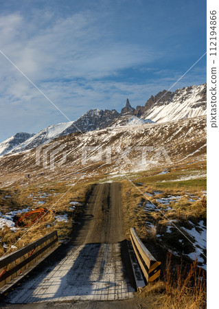 Mountain with a unique peak, Jonasarlundur, Iceland Mountain with a unique peak, Jonasarlundur, Iceland 112194866