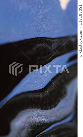 Glitter ink wave abstract background black blue Glitter ink wave abstract background black blue 112195051