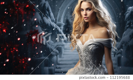 Illustration of fantasy character, ideal for novel book cover. New Year Illustration of fantasy character, ideal for novel book cover. New Year 112195688