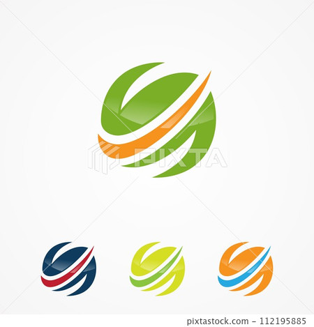 Technology orbit round ring circle 112195885