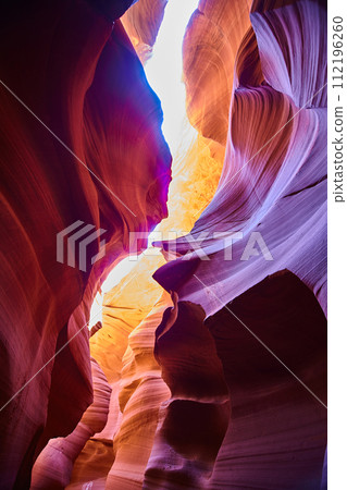Antelope Canyon Warm Hues and Textures, Arizona - Upward Perspective 112196260
