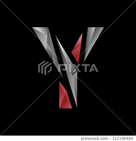 Abstract geometric letter Y vector logotype Abstract geometric letter Y vector logotype 112196489