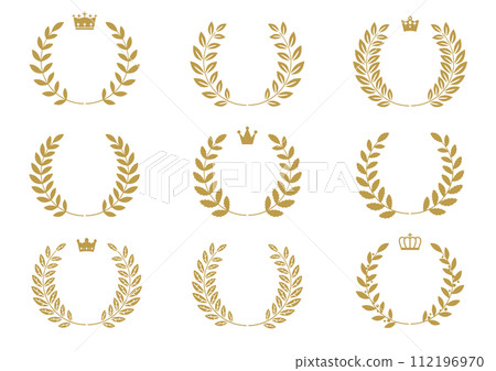 月桂花環和皇冠框架套裝 月桂花環和皇冠框架套裝 112196970