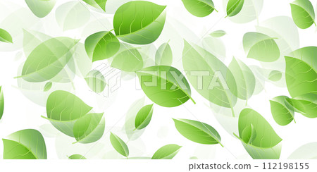 New green leaves landscape background 112198155