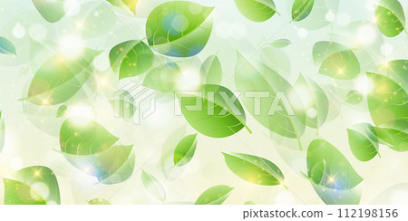 New green leaves landscape background 112198156
