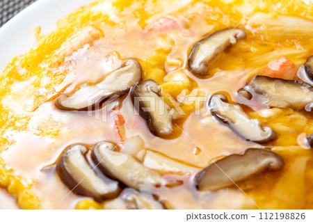 A close-up of Crab Ball/Fuyo Crab (Fuyo Hai). 112198826