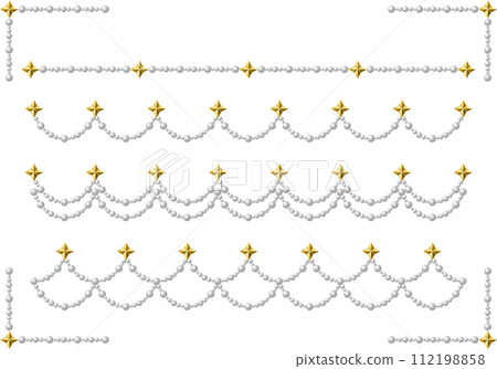 Pearl, square star, line set 1-3 Pearl, square star, line set 1-3 112198858