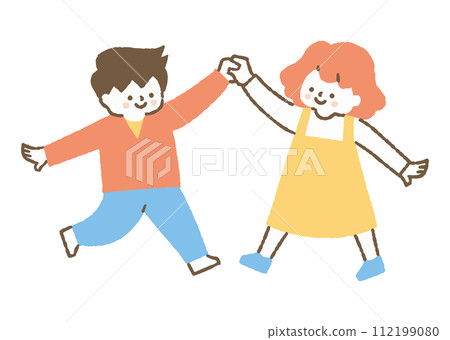 跳舞的男孩和女孩_color 112199080