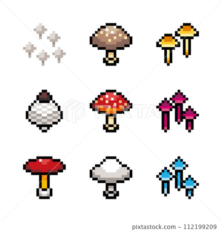 9種蘑菇的像素藝術 112199209