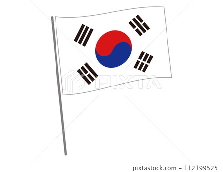 Heap of Korea Flag 112199525