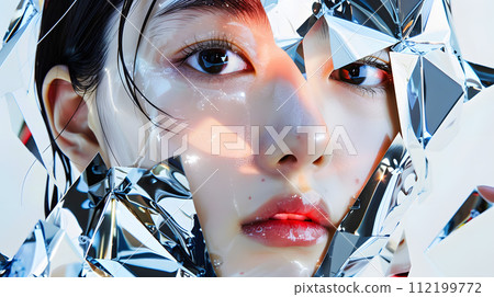 A fantasy world inside a mirror: A new visual experience created by digital art A fantasy world inside a mirror: A new visual experience created by digital art 112199772