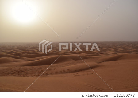 夕陽西下,一望無際的沙灘 夕陽西下,一望無際的沙灘 112199778