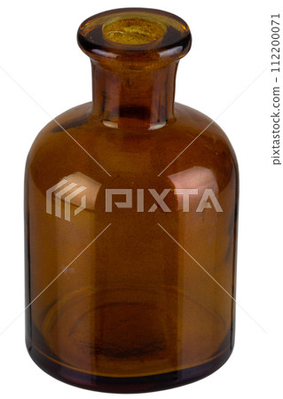 Retro vintage apothecary glass bottle 112200071