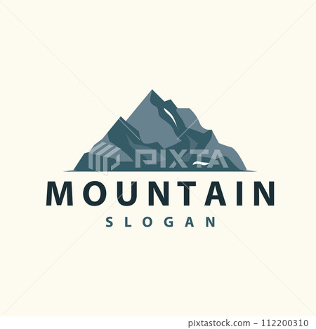 Mountain Logo, Nature Landscape Vector, Premium Elegant Simple Design, Illustration Symbol Template Icon 112200310