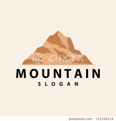 Mountain Logo, Nature Landscape Vector, Premium Elegant Simple Design, Illustration Symbol Template Icon Mountain Logo, Nature Landscape Vector, Premium Elegant Simple Design, Illustration Symbol Template Icon 112200314