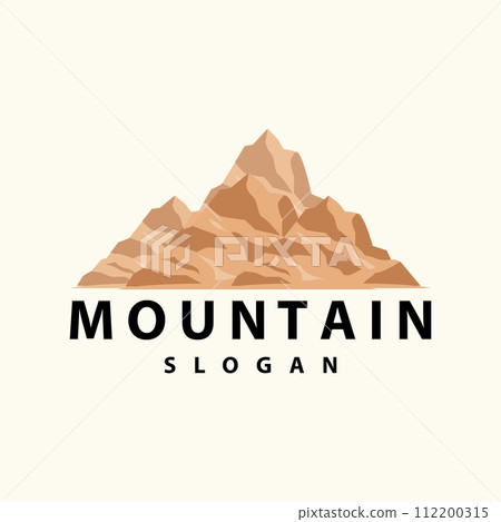 Mountain Logo, Nature Landscape Vector, Premium Elegant Simple Design, Illustration Symbol Template Icon Mountain Logo, Nature Landscape Vector, Premium Elegant Simple Design, Illustration Symbol Template Icon 112200315