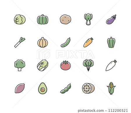 蔬菜顏色圖示集 112200321