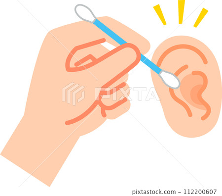 手和耳朵用棉花棒,耳朵清潔 手和耳朵用棉花棒,耳朵清潔 112200607