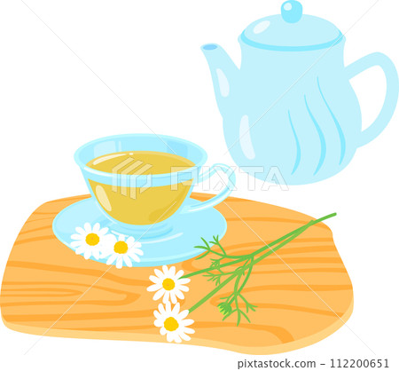 chamomile tea and flowers chamomile tea and flowers 112200651