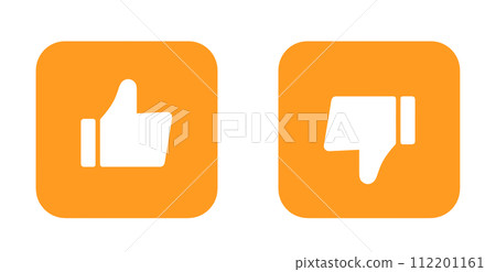 Simple orange good and bad marks 112201161