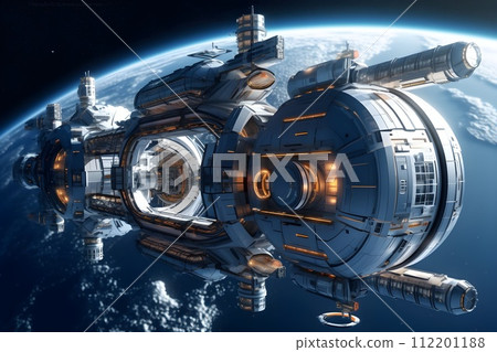 Near future space station 3 AI generated image 112201188