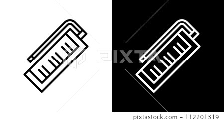 學校音樂課中使用的 Pianica 向量圖標 112201319