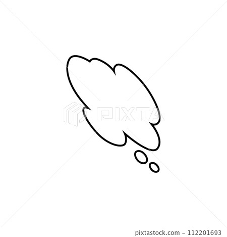 [Single Item] Speech Bubble - Cloud Shape/Vertical 112201693