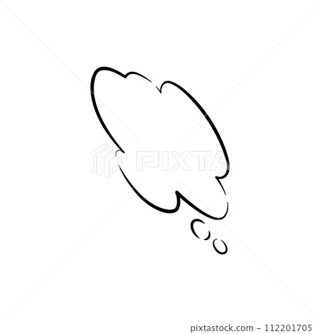 [Single Item] Speech Bubble - Cloud Shape/Vertical 112201705