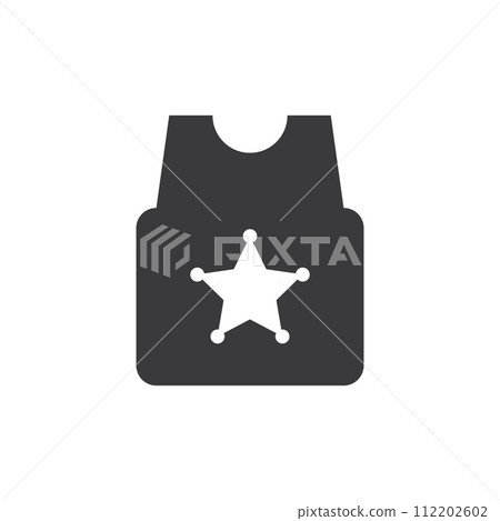Police icon flat design 112202602