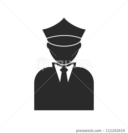 Police icon flat design 112202610