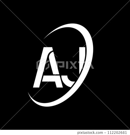 AJ logo. A J design. White AJ letter. AJ/A J letter logo design. Initial letter AJ linked circle uppercase monogram logo. AJ logo. A J design. White AJ letter. AJ/A J letter logo design. Initial letter AJ linked circle uppercase monogram logo. 112202681