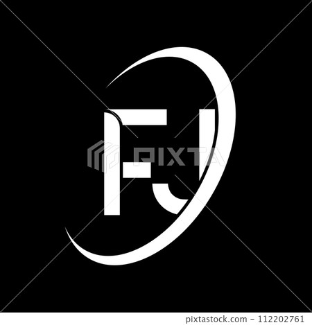 FJ logo. F J design. White FJ letter. FJ/F J letter logo design. Initial letter FJ linked circle uppercase monogram logo. FJ logo. F J design. White FJ letter. FJ/F J letter logo design. Initial letter FJ linked circle uppercase monogram logo. 112202761