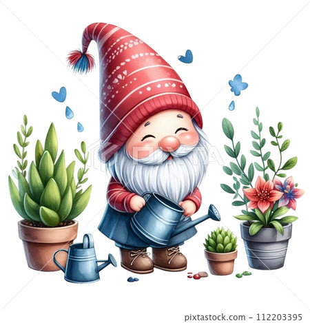 Gnome Cute Reduce water on plants Gnome Cute Reduce water on plants 112203395