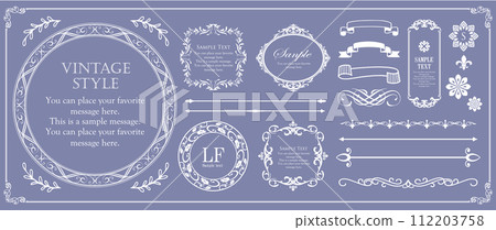 曼蒂克和華麗的成人可愛古董框架 112203758