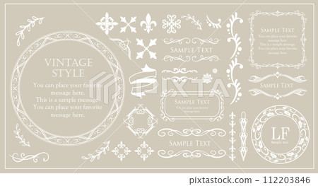 曼蒂克和華麗的成人可愛古董框架 112203846