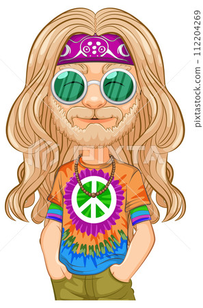 Groovy Hippie with Peaceful Vibes 112204269