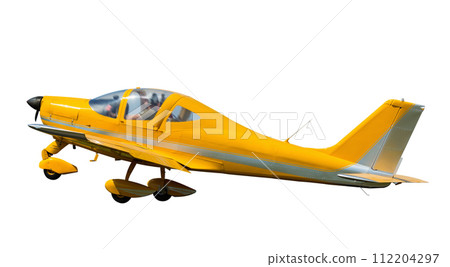 Sport aircraft isolated 112204297