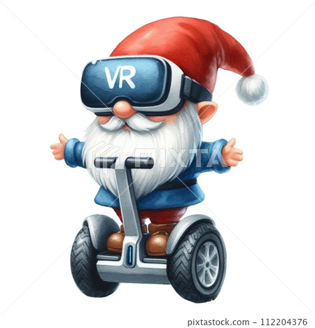 Gnome cute stand on segway 112204376