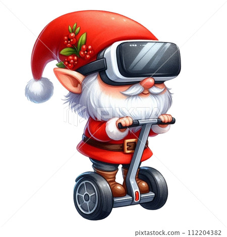 Gnome cute stand on segway 112204382