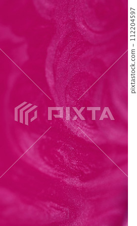 Paint mix shimmering fluid pink white glitter ink 112204597