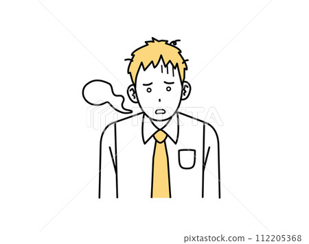 年輕上班族感到震驚和茫然的插圖 112205368