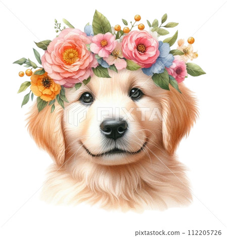 Dog Clipart Watercolor 112205726